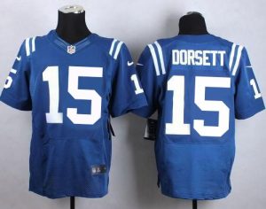 Nike Colts #15 Phillip Dorsett Royal Blue Team Color Men's Stitched NFL Elite Jersey