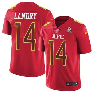 Nike Dolphins #14 Jarvis Landry Red Men's Stitched NFL Limited AFC 2017 Pro Bowl Jersey