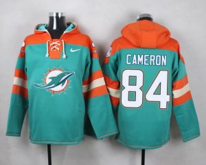 Nike Dolphins #84 Jordan Cameron Aqua Green Player Pullover NFL Hoodie