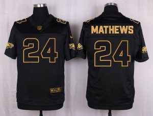 Nike Eagles #24 Ryan Mathews Black Men's Stitched NFL Elite Pro Line Gold Collection Jersey