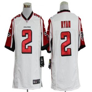 Nike Falcons #2 Matt Ryan White Men's Embroidered NFL Game Jersey