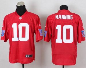 Nike Giants #10 Eli Manning Red Men's Stitched NFL Elite QB Practice Jersey