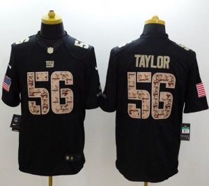 Nike Giants #56 Lawrence Taylor Black Men's Stitched NFL Limited Salute to Service Jersey