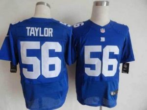 Nike Giants #56 Lawrence Taylor Royal Blue Team Color Men's Embroidered NFL Elite Jersey