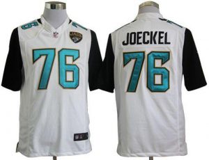 Nike Jaguars #76 Luke Joeckel White Men's Embroidered NFL Game Jersey