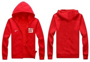 Nike New York Giants Authentic Logo Hoodie Red