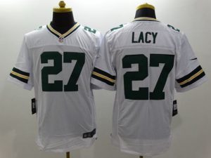 Nike Packers #27 Eddie Lacy White Men's Stitched NFL Elite Jersey