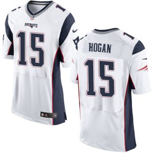 Nike Patriots #15 Chris Hogan White Men's Stitched NFL Elite Jersey