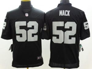 Nike Raiders #52 Khalil Mack Black Team Color Men's Stitched NFL Limited Jersey