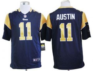 Nike Rams #11 Tavon Austin Navy Blue Team Color Men's Embroidered NFL Game Jersey