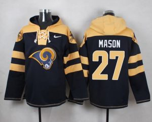 Nike Rams #27 Tre Mason Navy Blue Player Pullover NFL Hoodie