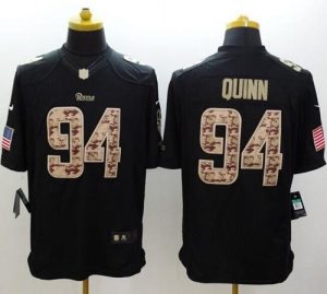 Nike Rams #94 Robert Quinn Black Men's Stitched NFL Limited Salute to Service Jersey