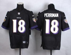 Nike Ravens #18 Breshad Perriman Black Alternate Men's Stitched NFL New Elite Jersey