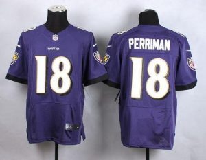 Nike Ravens #18 Breshad Perriman Purple Team Color Men's Stitched NFL New Elite Jersey