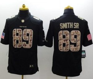 Nike Ravens #89 Steve Smith Sr Black Men's Stitched NFL Limited Salute to Service Jersey