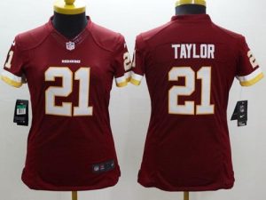 Nike Redskins #21 Sean Taylor Burgundy Red Team Color Women's Stitched NFL Limited Jersey