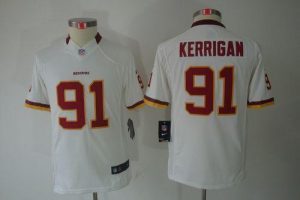 Nike Redskins #91 Ryan Kerrigan White Youth Embroidered NFL Limited Jersey