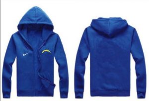 Nike San Diego Chargers Authentic Logo Hoodie Blue