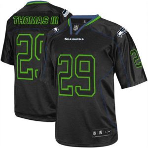 Nike Seahawks #29 Earl Thomas III Lights Out Black Men's Stitched NFL Elite Jersey