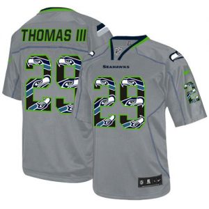 Nike Seahawks #29 Earl Thomas III New Lights Out Grey Men's Stitched NFL Elite Jersey