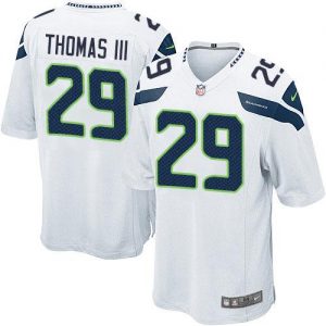 Nike Seahawks #29 Earl Thomas III White Men's Stitched NFL Game Jersey