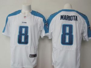 Nike Titans #8 Marcus Mariota White Men's Stitched NFL Elite Jersey