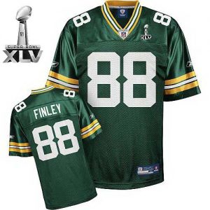 Packers #88 Jermichael Finley Green Super Bowl XLV Embroidered NFL Jersey