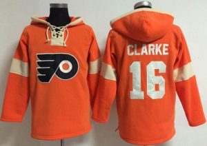 Philadelphia Flyers #16 Bobby Clarke Orange Pullover NHL Hoodie