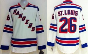 Rangers #26 Martin St.Louis White Stitched NHL Jersey