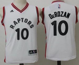 Raptors #10 DeMar DeRozan White Youth Stitched NBA Jersey