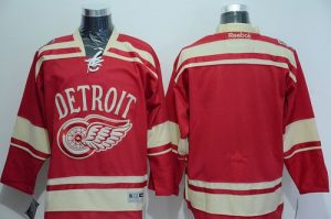 Red Wings Blank Red 2014 Winter Classic Stitched NHL Jersey