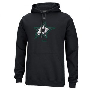 Reebok Dallas Stars Primary Logo Pullover Hoodie Black