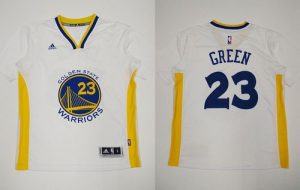 Revolution 30 Warriors #23 Draymond Green White Alternate Stitched NBA Jersey