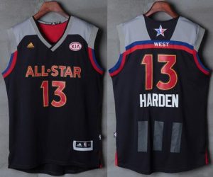 Rockets #13 James Harden Charcoal 2017 All Star Stitched NBA Jersey