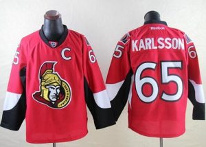 Senators #65 Erik Karlsson Red Home Stitched NHL Jersey