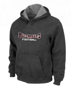 Tampa Bay Buccaneers Font Pullover Hoodie Dark Grey