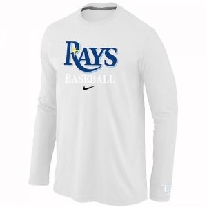 Tampa Bay Rays Long Sleeve MLB T-Shirt White