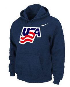 Team USA Graphic Legend Performance Pullover NHL Hoodie Dark Blue