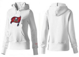 Women's Tampa Bay Buccaneers Logo Pullover Hoodie White